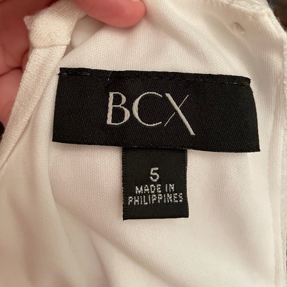 NWT BCX Mini Dress white crochet sleeveless S - Picture 5 of 6